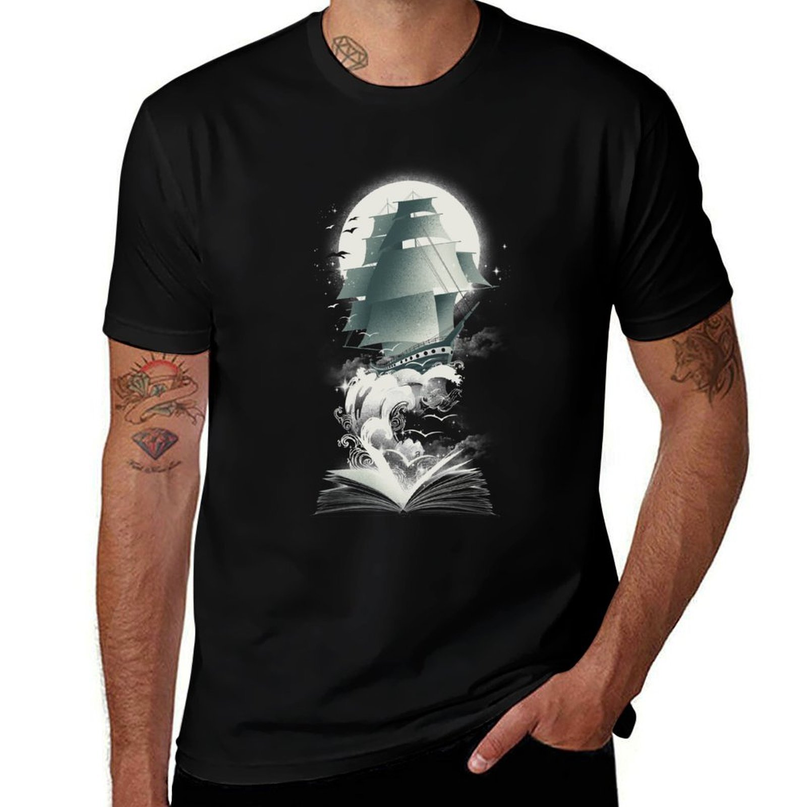 Outdoor Adventure Books - Book of Adventures T-Shirt Urlaubs-Outdoor-T-Shirt