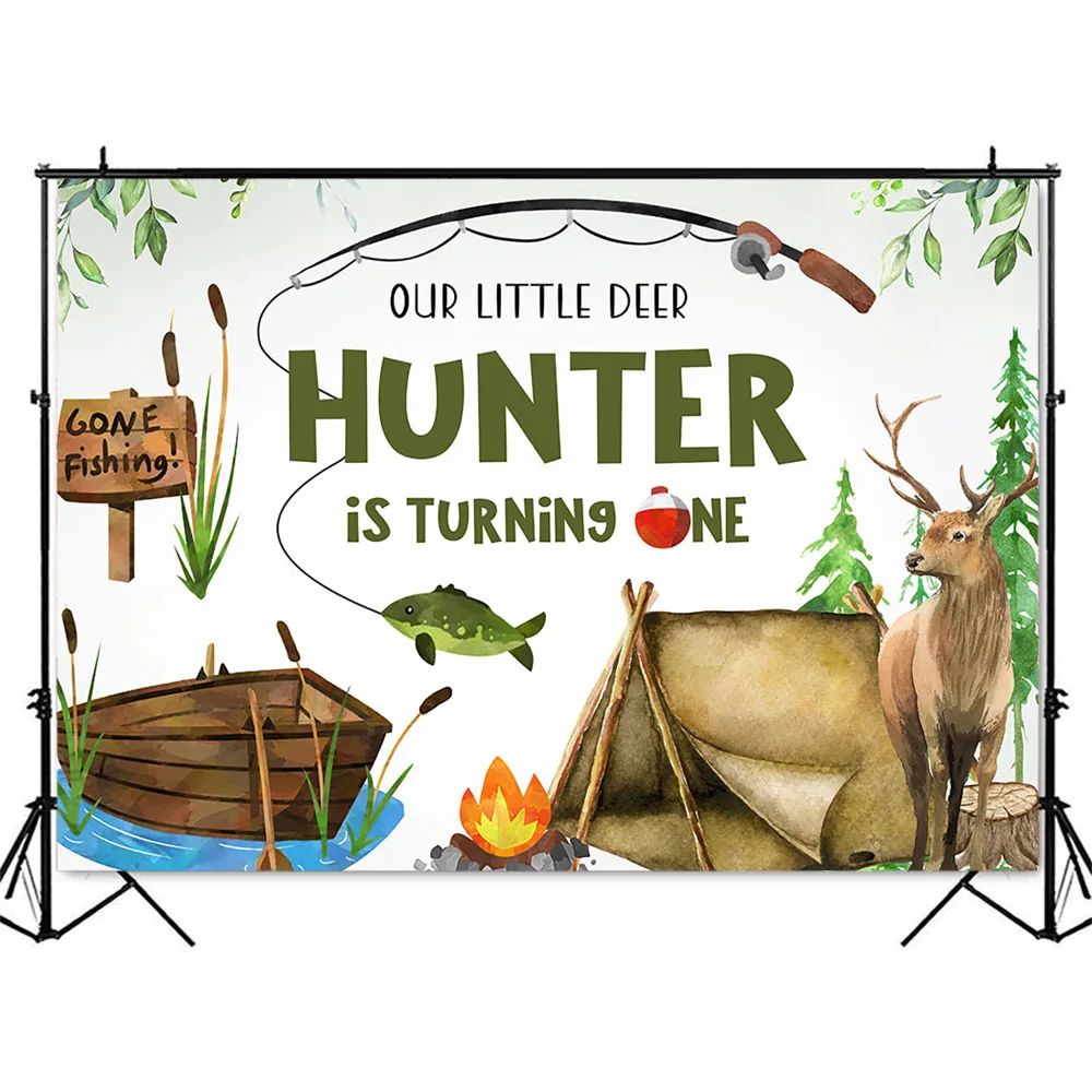Jagd Angeln Geburtstag Hinterg – Outdoor Adventure Background Bewertung und Preis